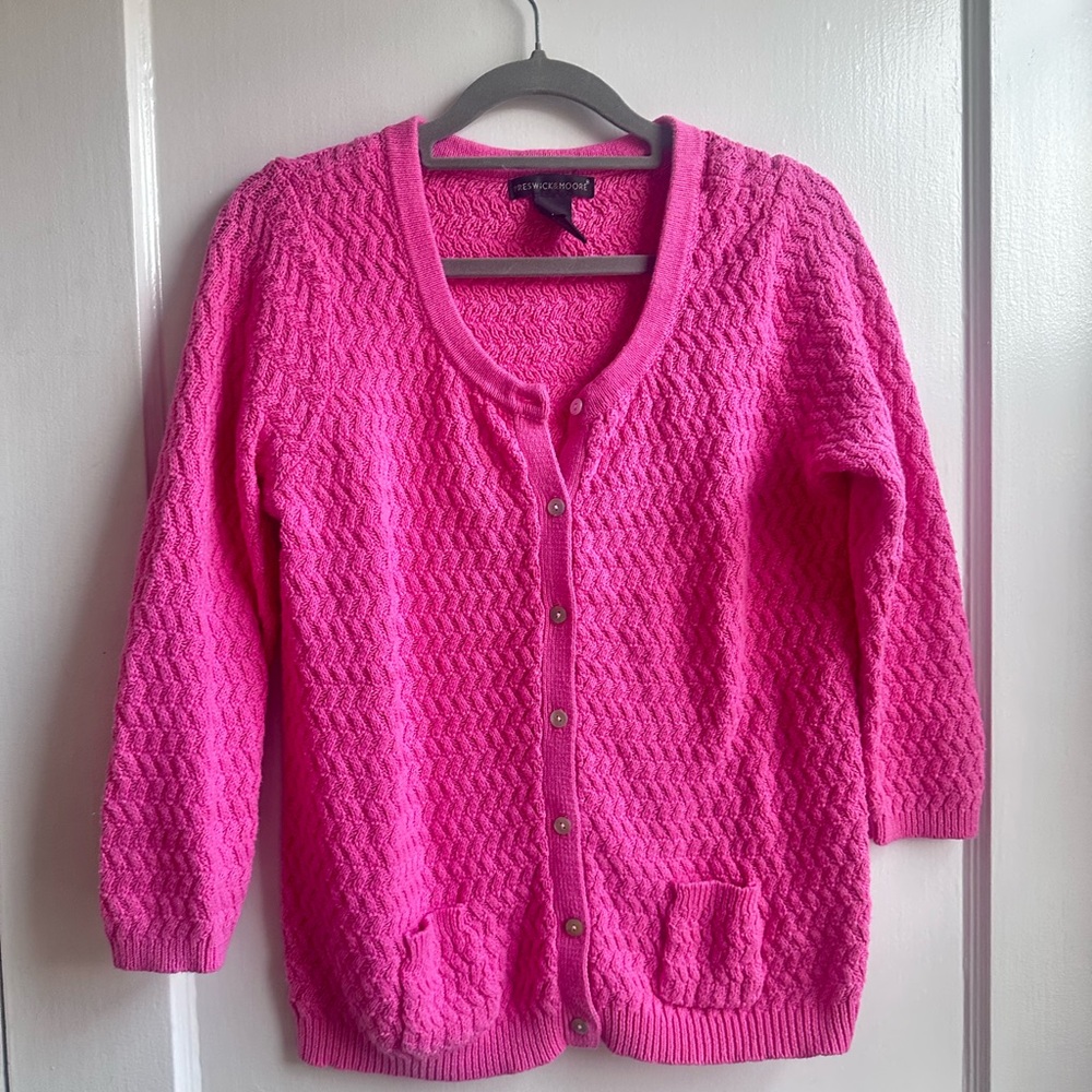 Preswick & Moore Vibrant Pink Cardigan